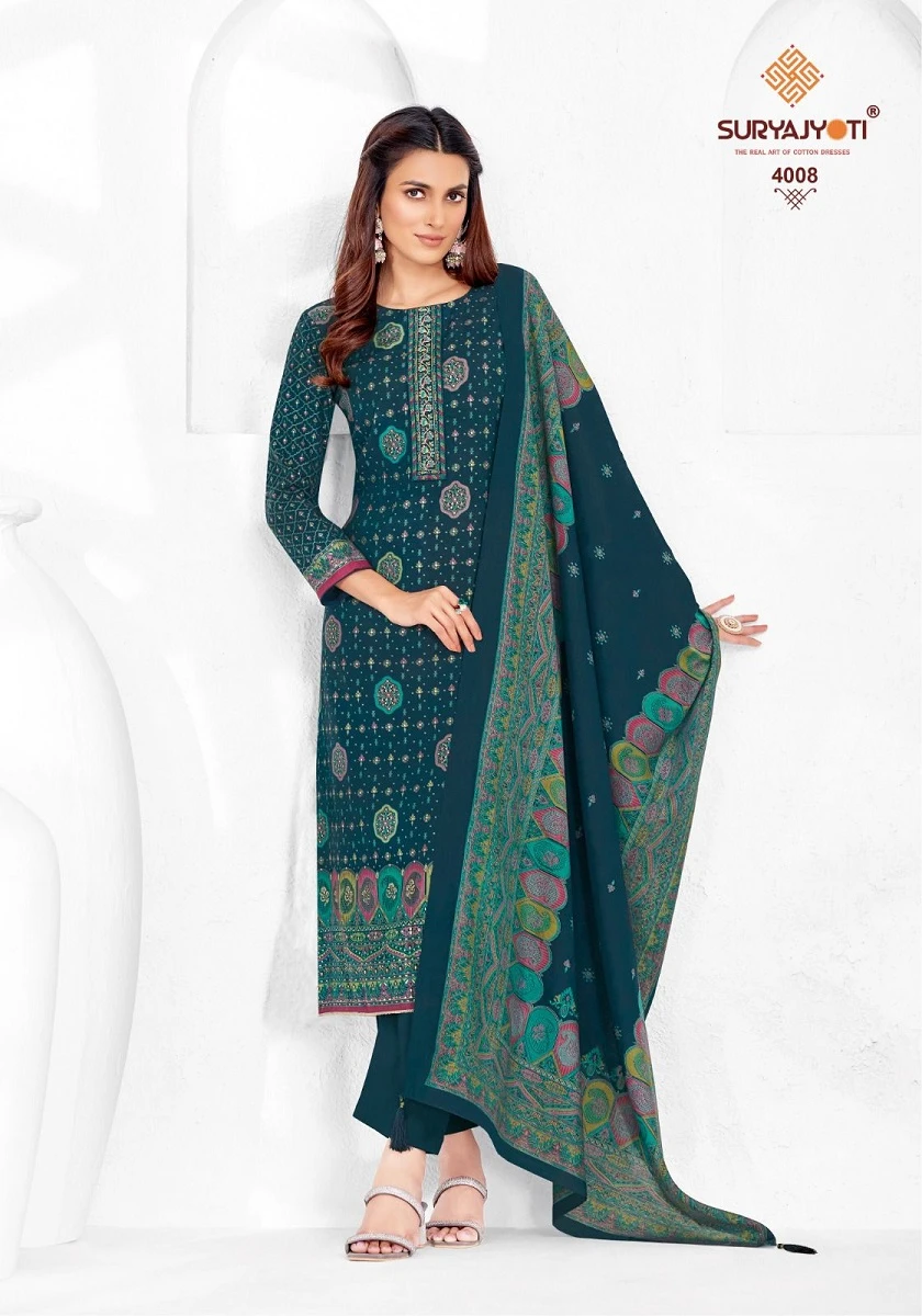 Suryajyoti Pushpa Vol 4 Pure Model Wholesale Salwar Suit Catalog — Wholesale Salwar Suits, MPA wholesale from Surat - Gallery Image 2